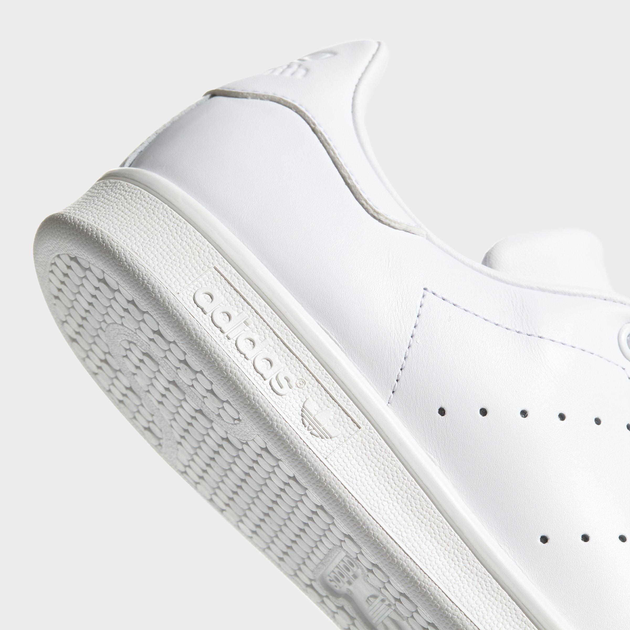 Men's adidas Originals Stan Smith Casual Shoes - Cloud White/Cloud White/Cloud White - Detail shot