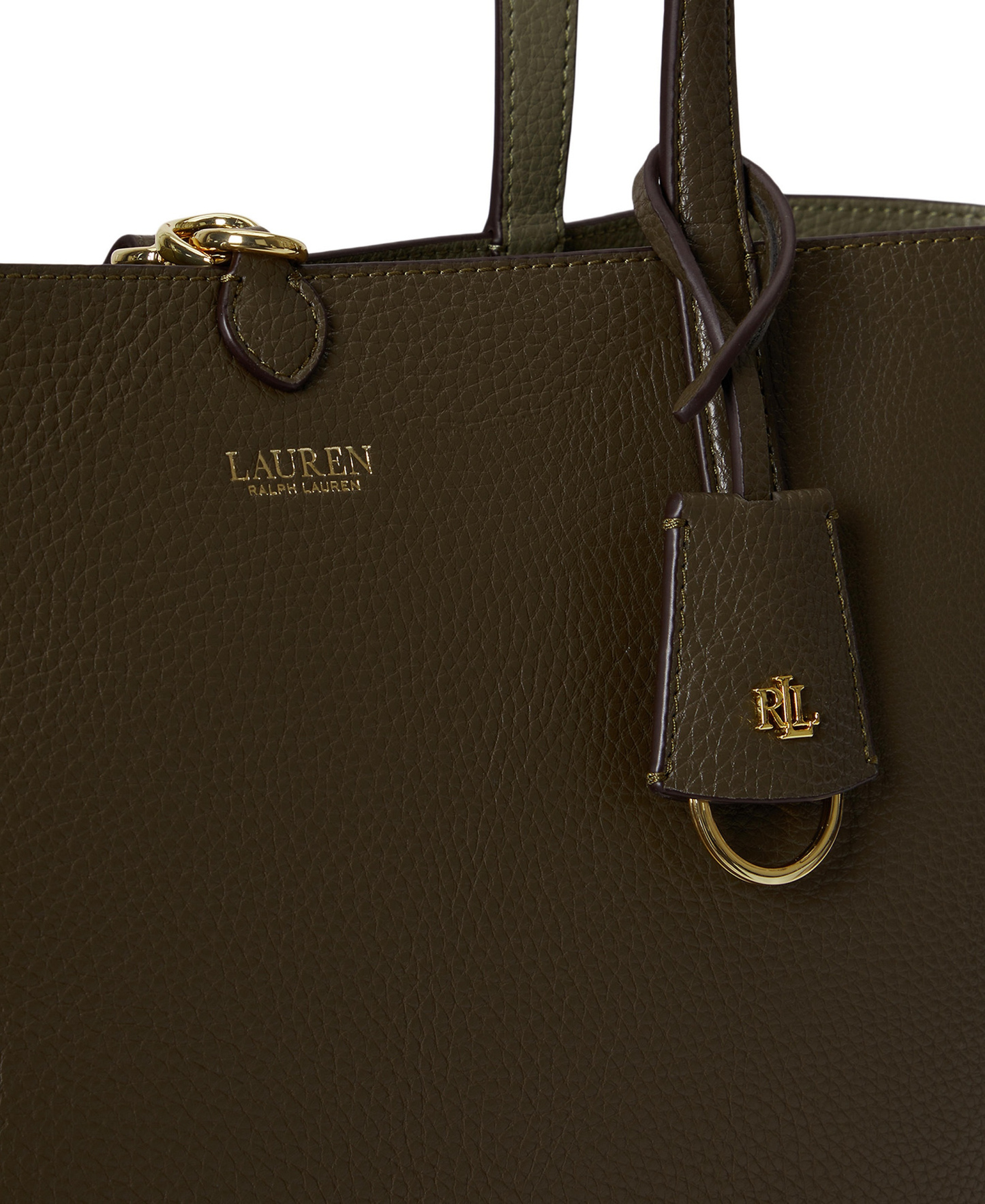 Lauren Ralph Lauren Faux-Leather Reversible Extra Large Tote Handbag - Botanic Green/Sage Green