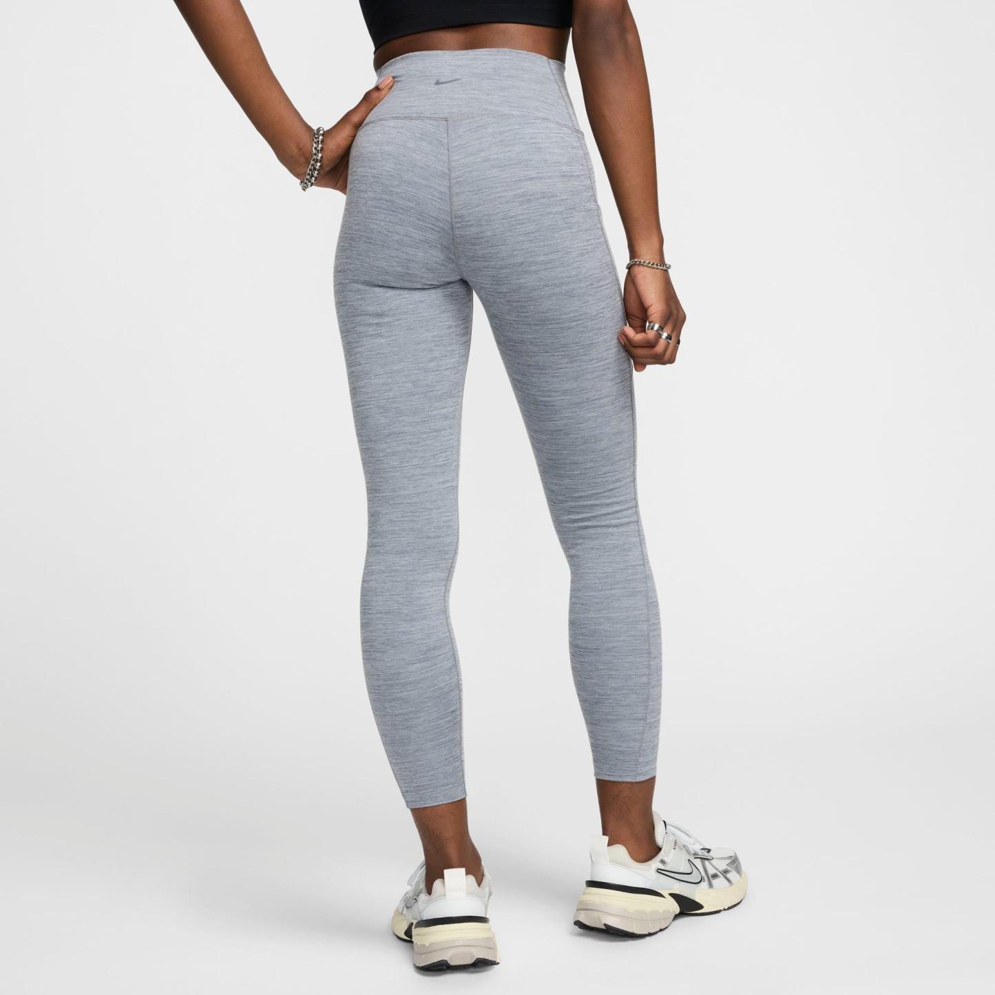 Women's Nithtke One Dri-FIT High-Rise 7/8 Training Tights - Smoke Grey/Heather/Black