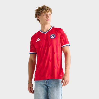 Men's adidas Chile 2026 Home Replica Soccer Jersey - Active Red - view 1