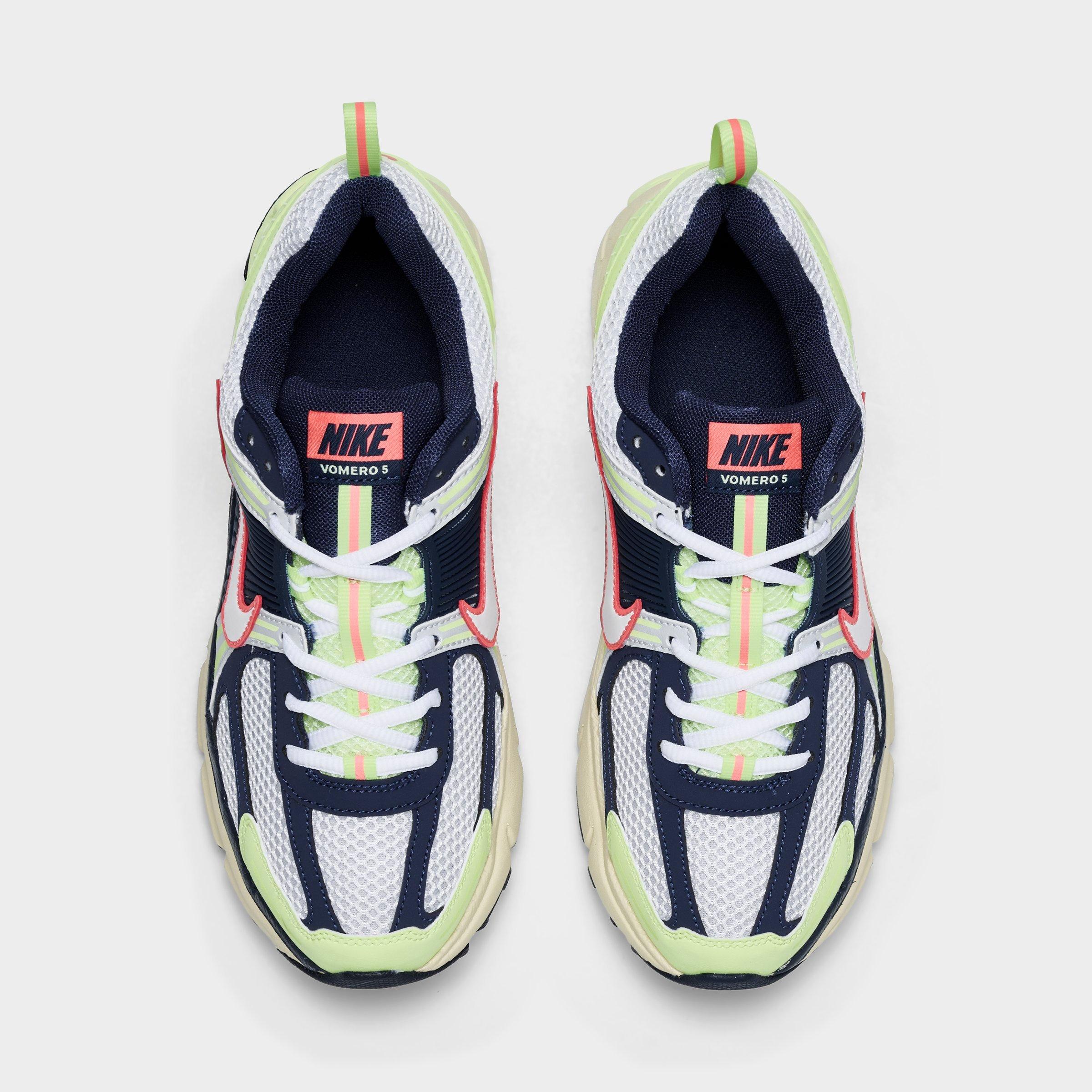 Big Kids' Nithtke Vomero 5 Casual Shoes - Part 1 - Barely Volt/Midnight Navy/Pure Platinum/White - Top view