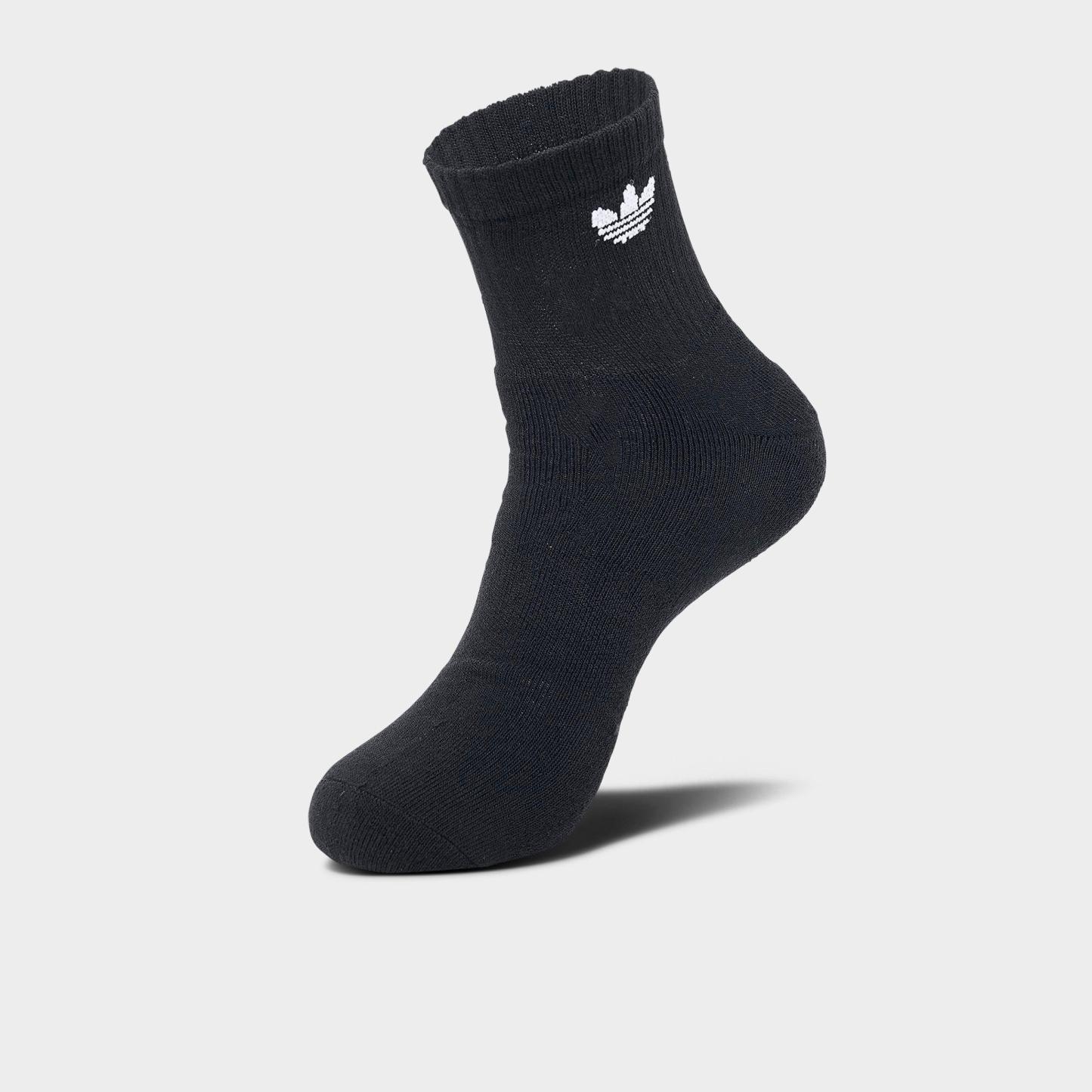 adidas Originals Trefoil Quarter Socks (6 Pack) - Black