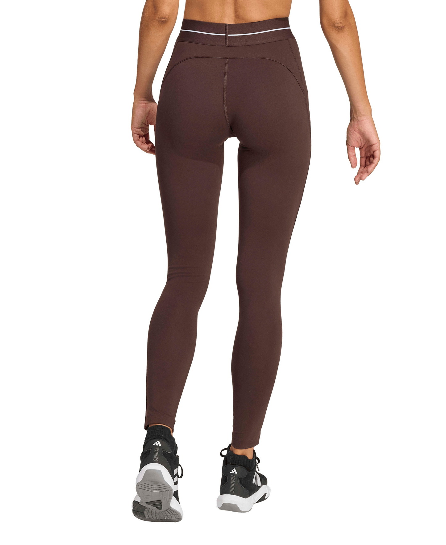 adidas Women's Hyperglam Full Length Training Tight Pants - Aurora Coffee
