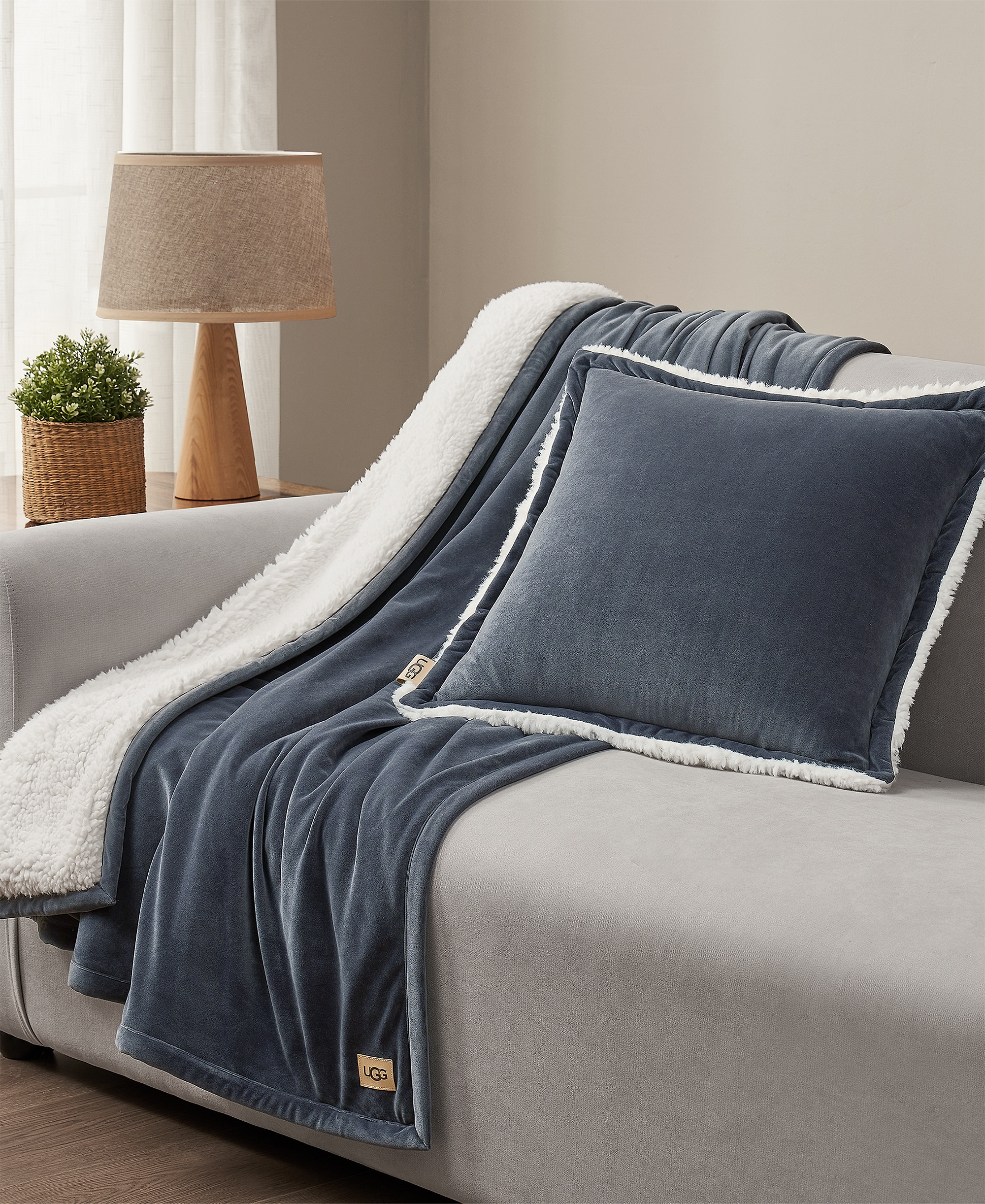 UGG® Dasha Decorative 2-Pack Pillow, 20" x 20" - Imperial