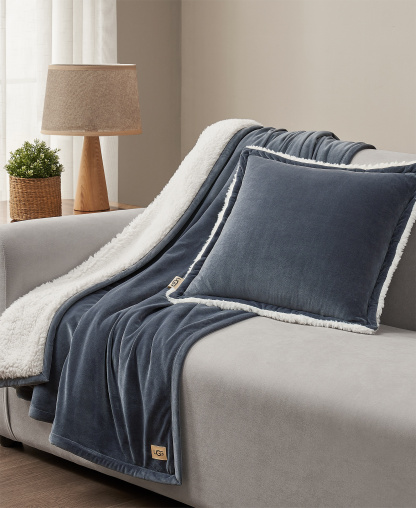 UGG® Dasha Decorative 2-Pack Pillow, 20" x 20" - Imperial