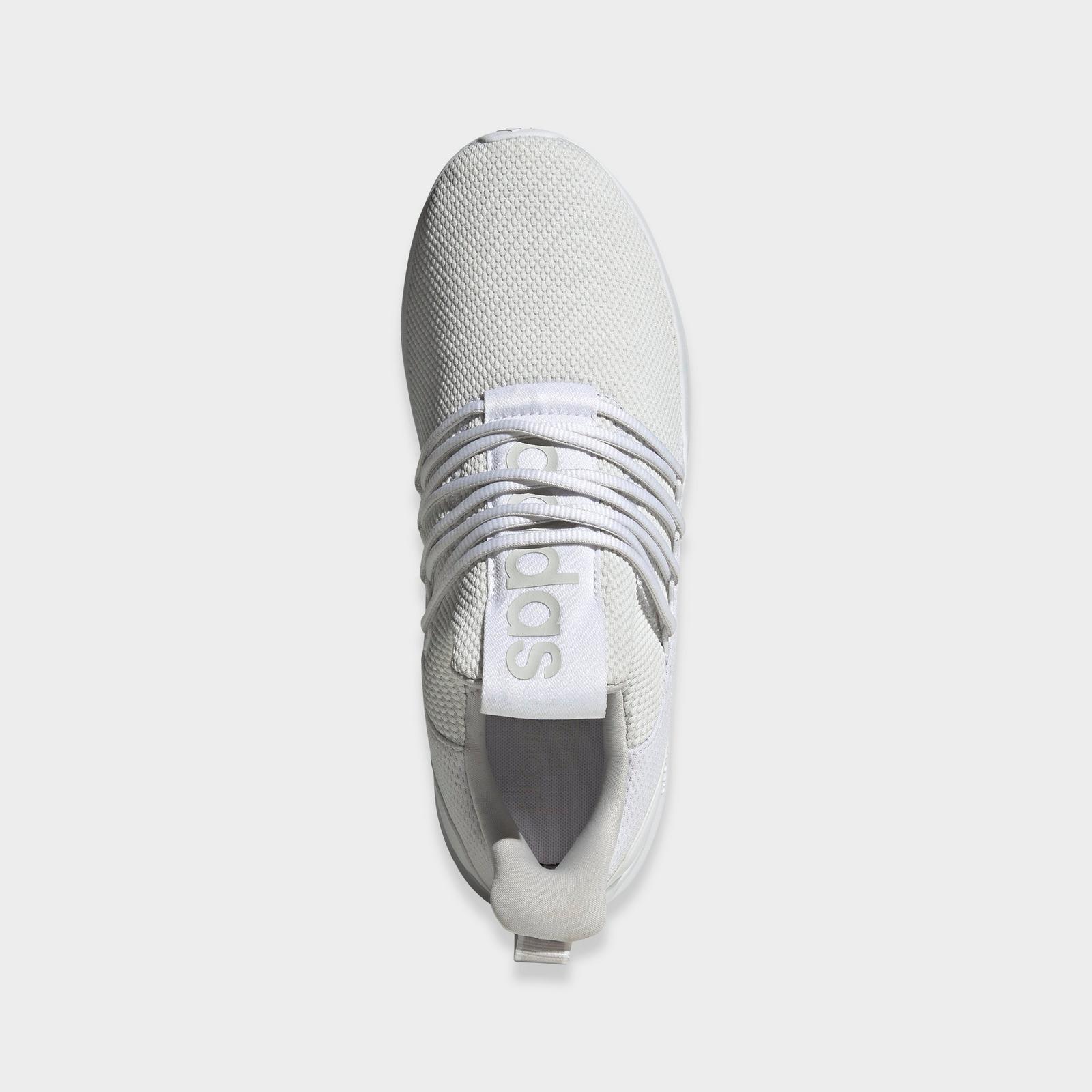 Men's adidas Lite Racer Adapt 7.0 Casual Shoes - White/Grey/White - view 5