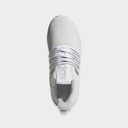 Men's adidas Lite Racer Adapt 7.0 Casual Shoes - White/Grey/White - view 5