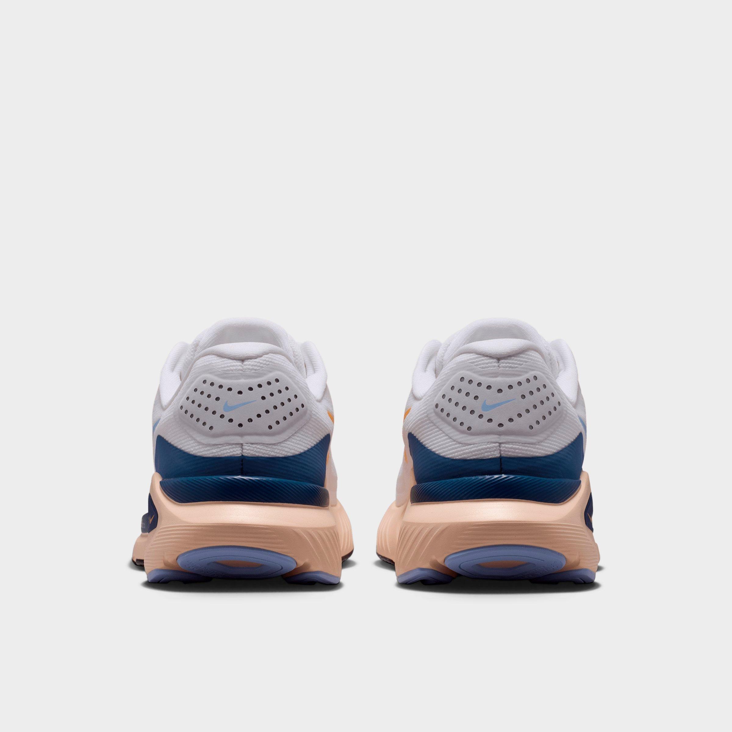 Women's Nithtke Structure 26 Running Shoes - White/Mystic Navy/Sundial/Aluminum - Back view