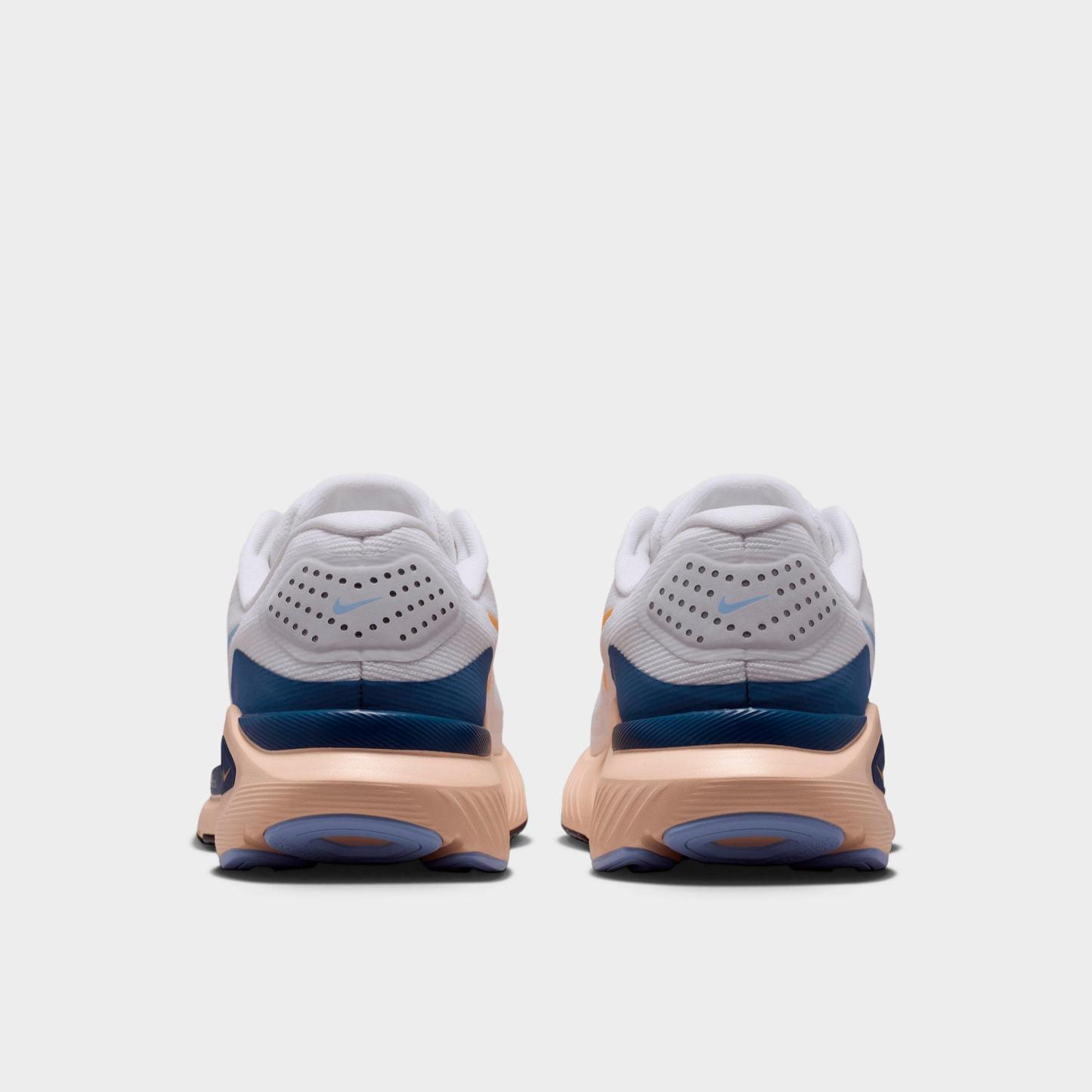 Women's Nithtke Structure 26 Running Shoes - White/Mystic Navy/Sundial/Aluminum - Back view