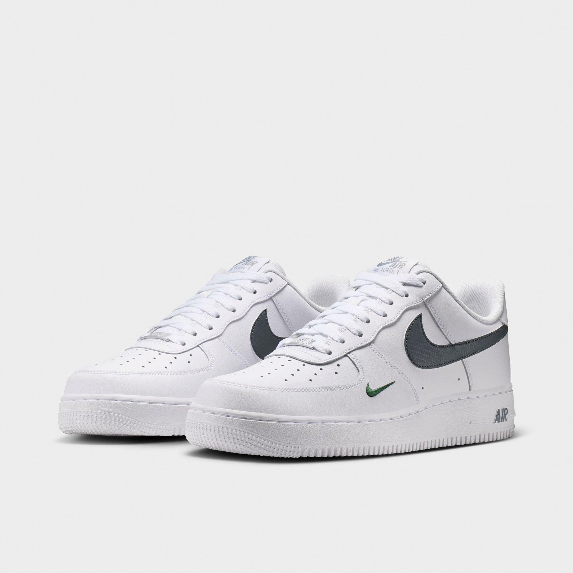 Men's Nithtke Air Force 1 '07 Casual Shoes - Part 1 - White/Fir/Cool Grey - Both shoes facing left