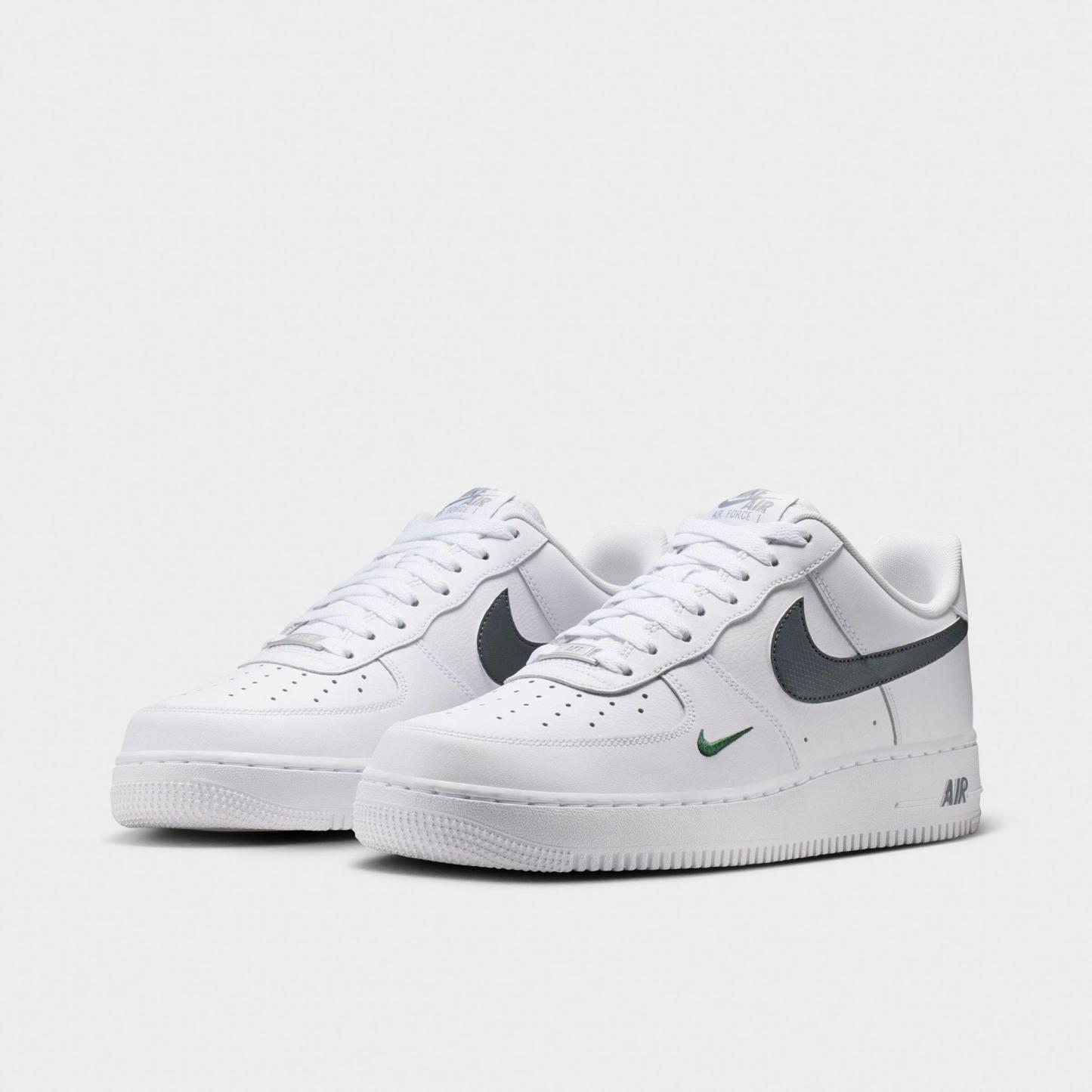 Men's Nithtke Air Force 1 '07 Casual Shoes - Part 1 - White/Fir/Cool Grey - Both shoes facing left