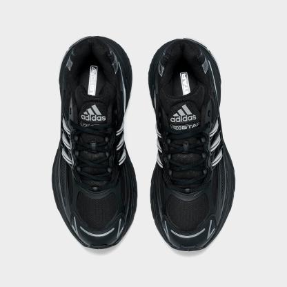 Men's adidas Adistar XLG 2.0 Casual Shoes - Part 1 - Black/Black/Silver Metallic - Top view