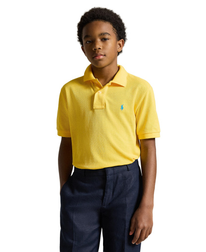 Polo Ralph Lauren 8-20 Boys' Cotton Mesh Logo Polo Shirt - Yellowfin