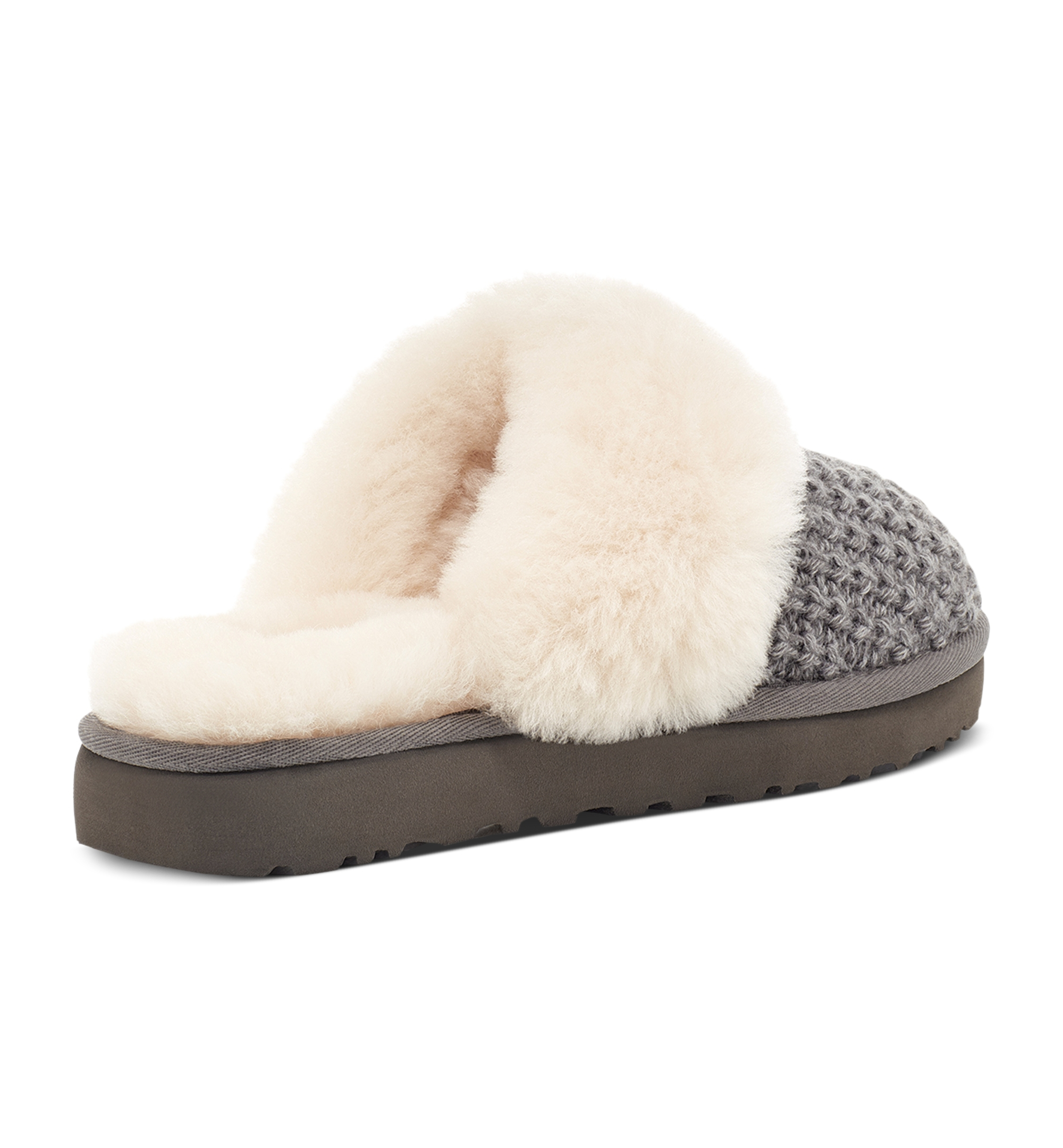 UGG® Women's Cozy Faux-Shearling Round Toe Slippers - Charcoal