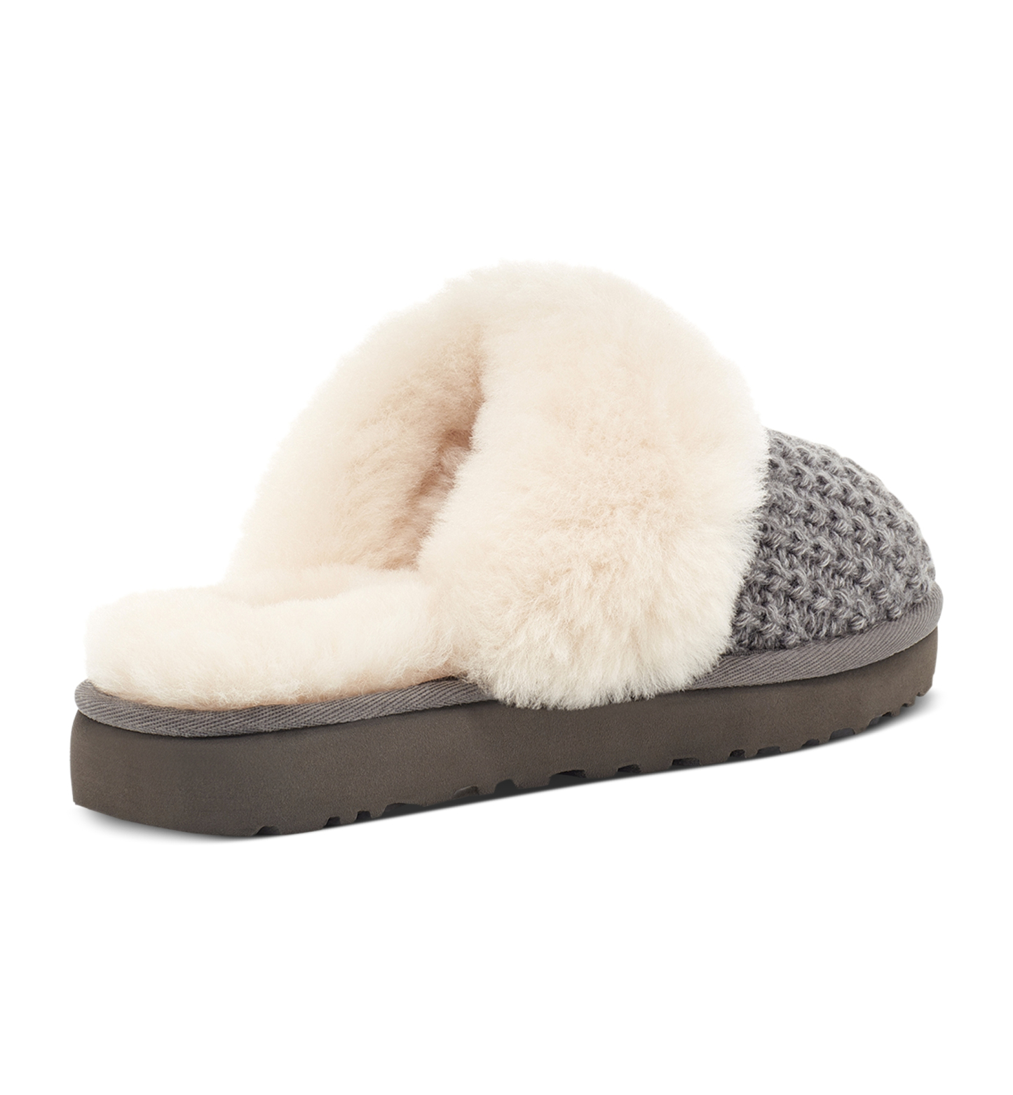 UGG® Women's Cozy Faux-Shearling Round Toe Slippers - Charcoal