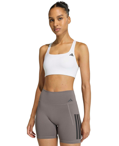 adidas Women's Workout Square Neck Support Bra - White