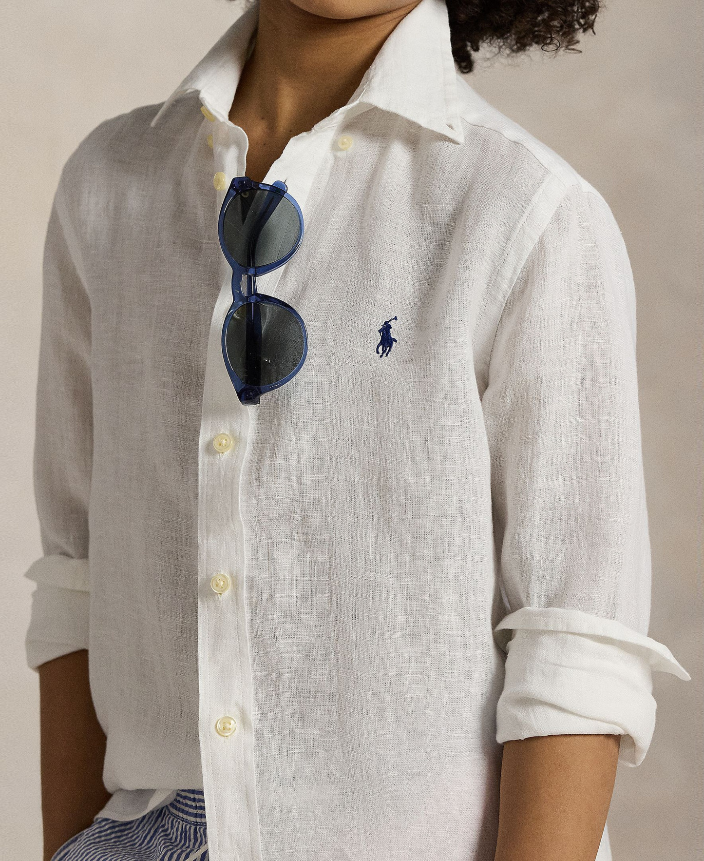 Polo Ralph Lauren Boys' 8-20 Linen Shirt - White