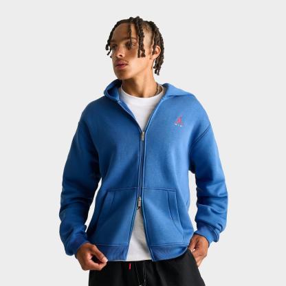 Men's Jordan Brooklyn Full-Zip Hoodie - True Blue/University Red - view 1