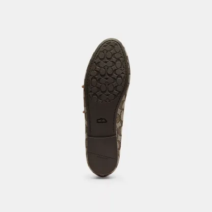 Double Buckle Mary Jane In Signature Jacquard - Oak/Maple - view 5