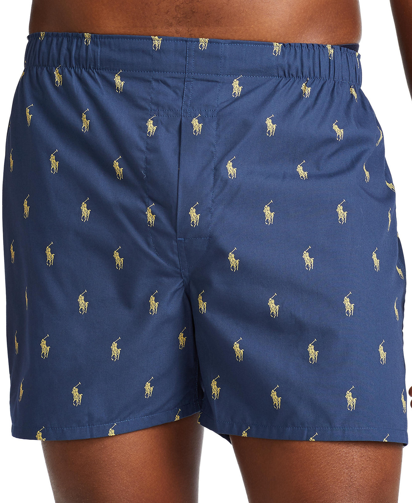 Polo Ralph Lauren Men's 3-Pack Classic Woven Cotton Boxers - Rustic Navy / Summer Stripe / Sag Harbor