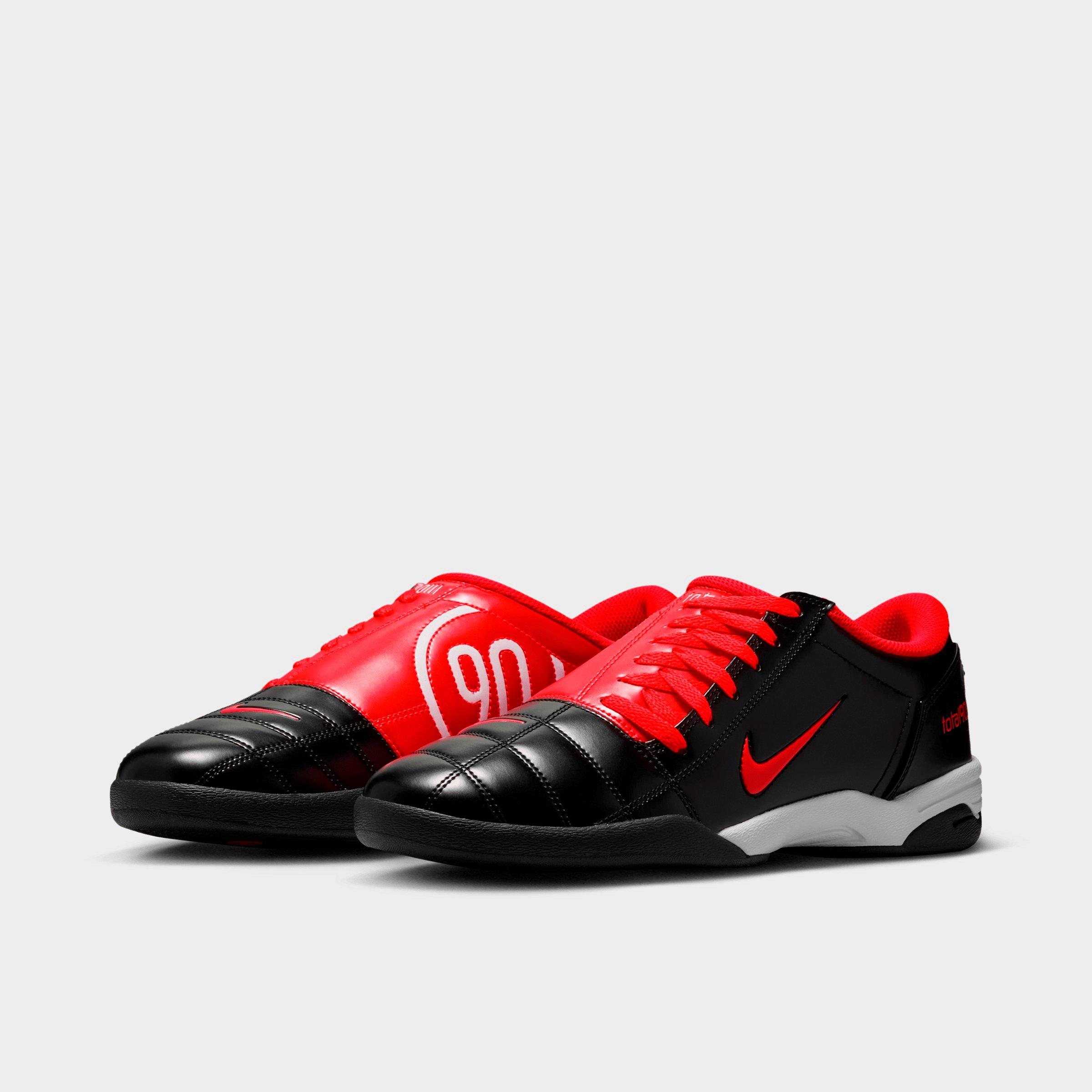 Men's Nithtke Total 90 Casual Shoes - Part 2 - Black/White/Black/Bright Crimson - Both shoes facing left