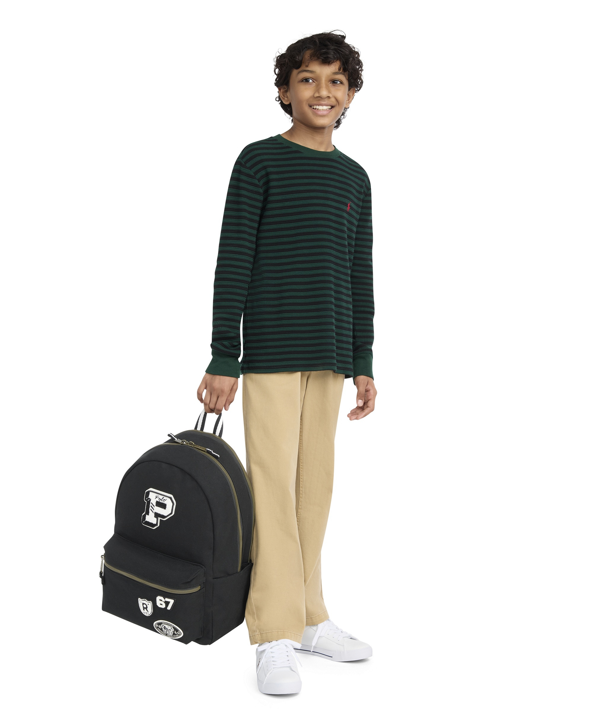 Polo Ralph Lauren Boys' 8-20 Varsity Backpack - Polo Black