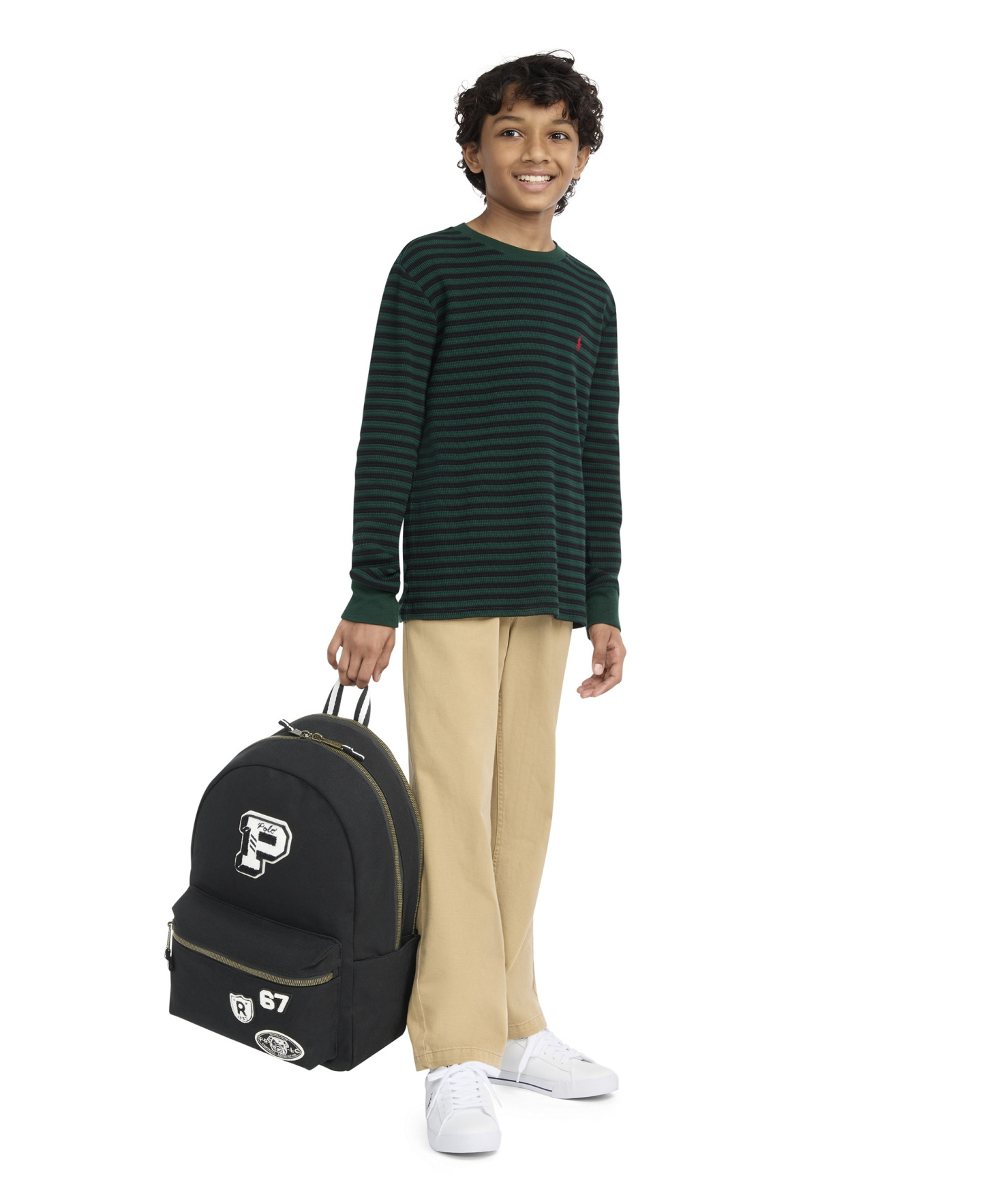 Polo Ralph Lauren Boys' 8-20 Varsity Backpack - Polo Black