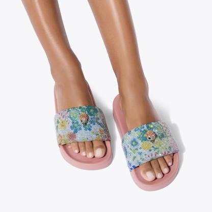 Kurt Geiger London Meena Eagle Slide - Blue - view 2