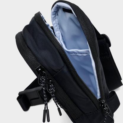 Nithtke Commute Tech Crossbody Bag (1L) - Black/Black/Reflective Silver