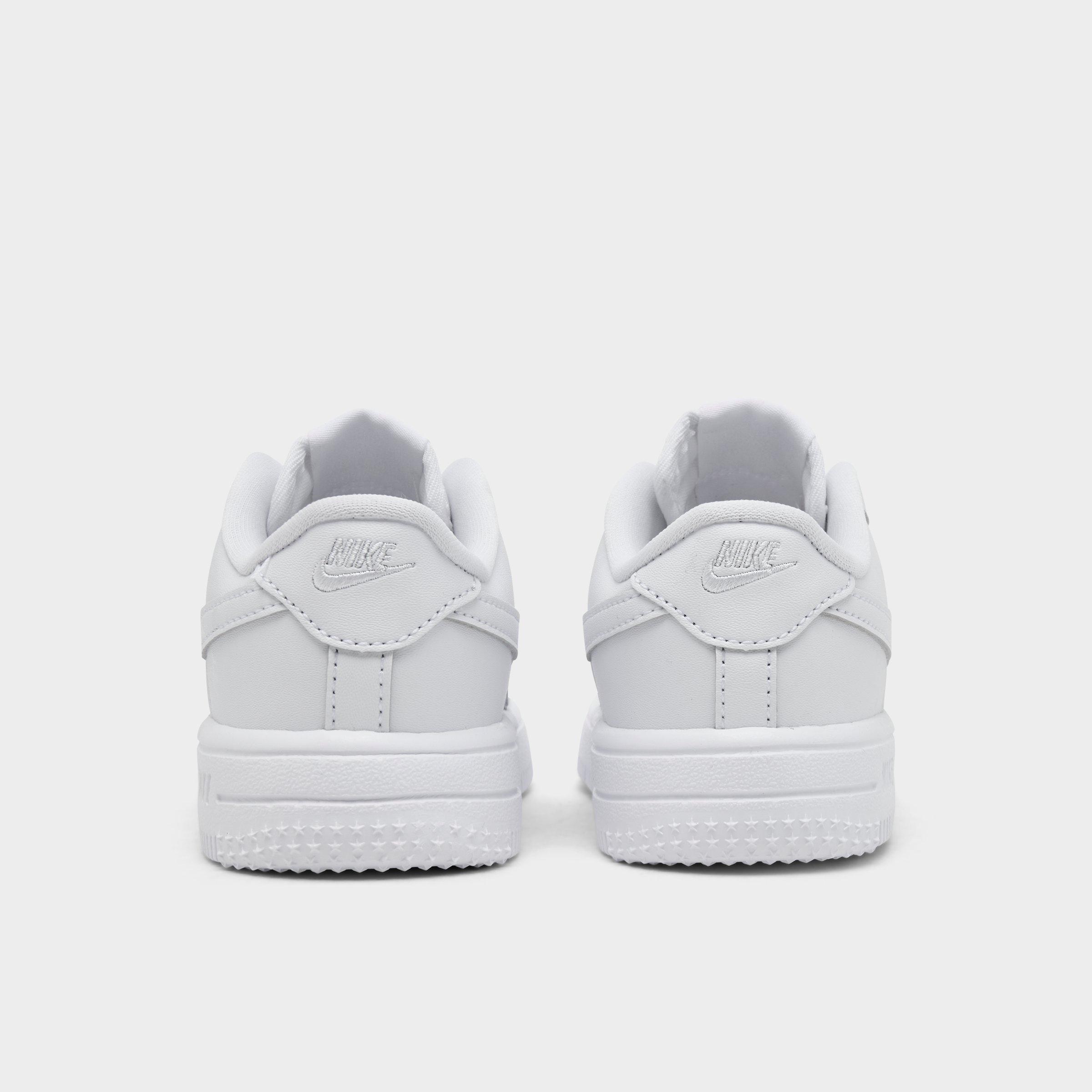 Infant and Kids' Toddler Nithtke Force 1 Low Casual Shoes - Part 1 - White/White/White - Back view