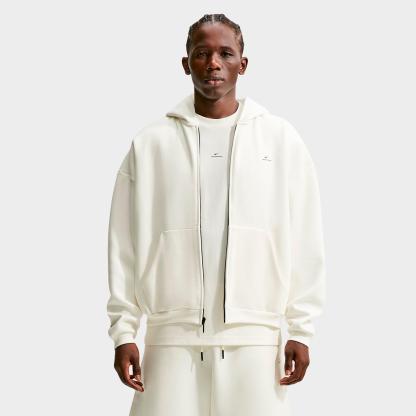 Men's Nithtke Standard Issue Therma-FIT Full-Zip Basketball Hoodie - Sail/Black