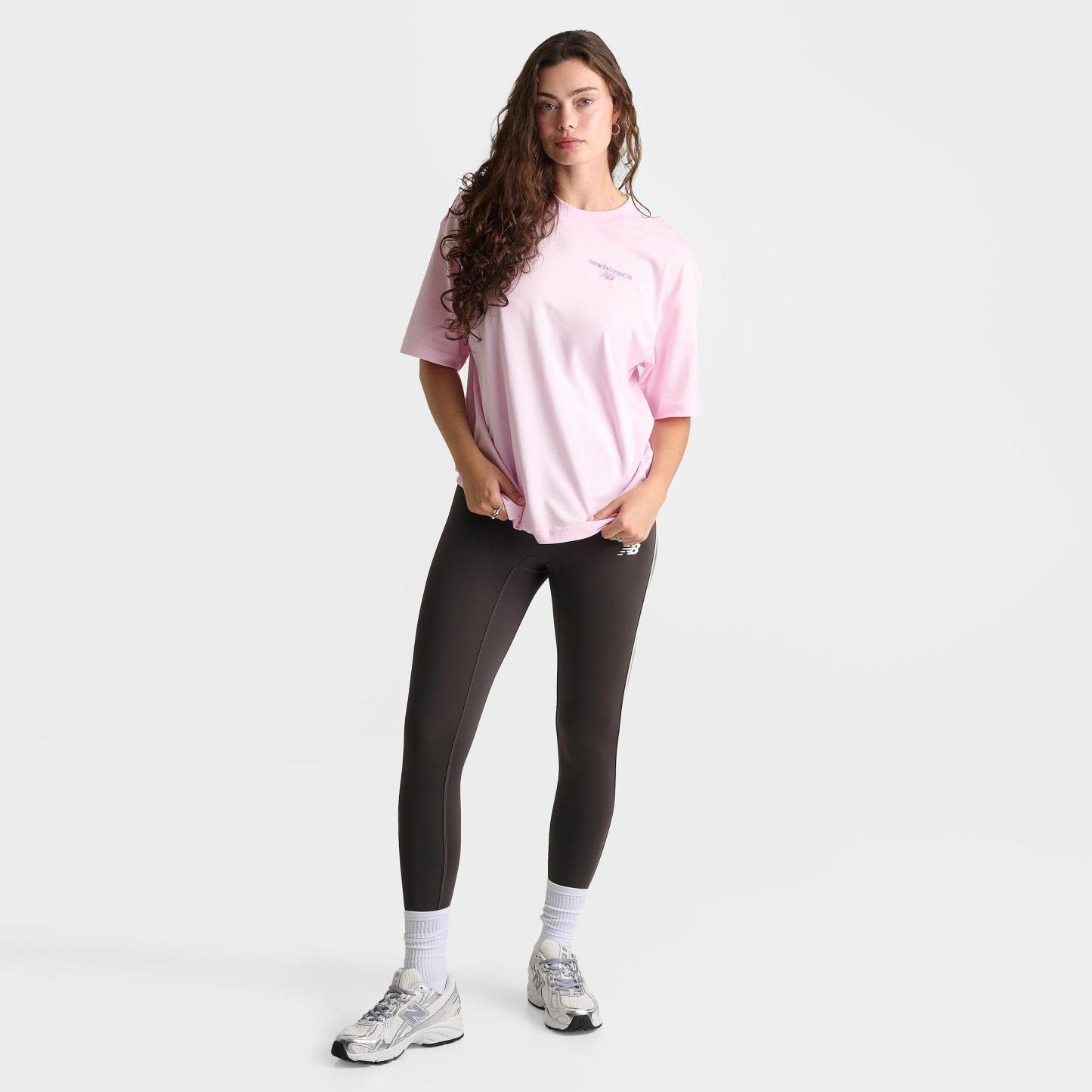 Women's New Balance 740 Playlist Boyfriend T-Shirt - Light Raspberry - view 2