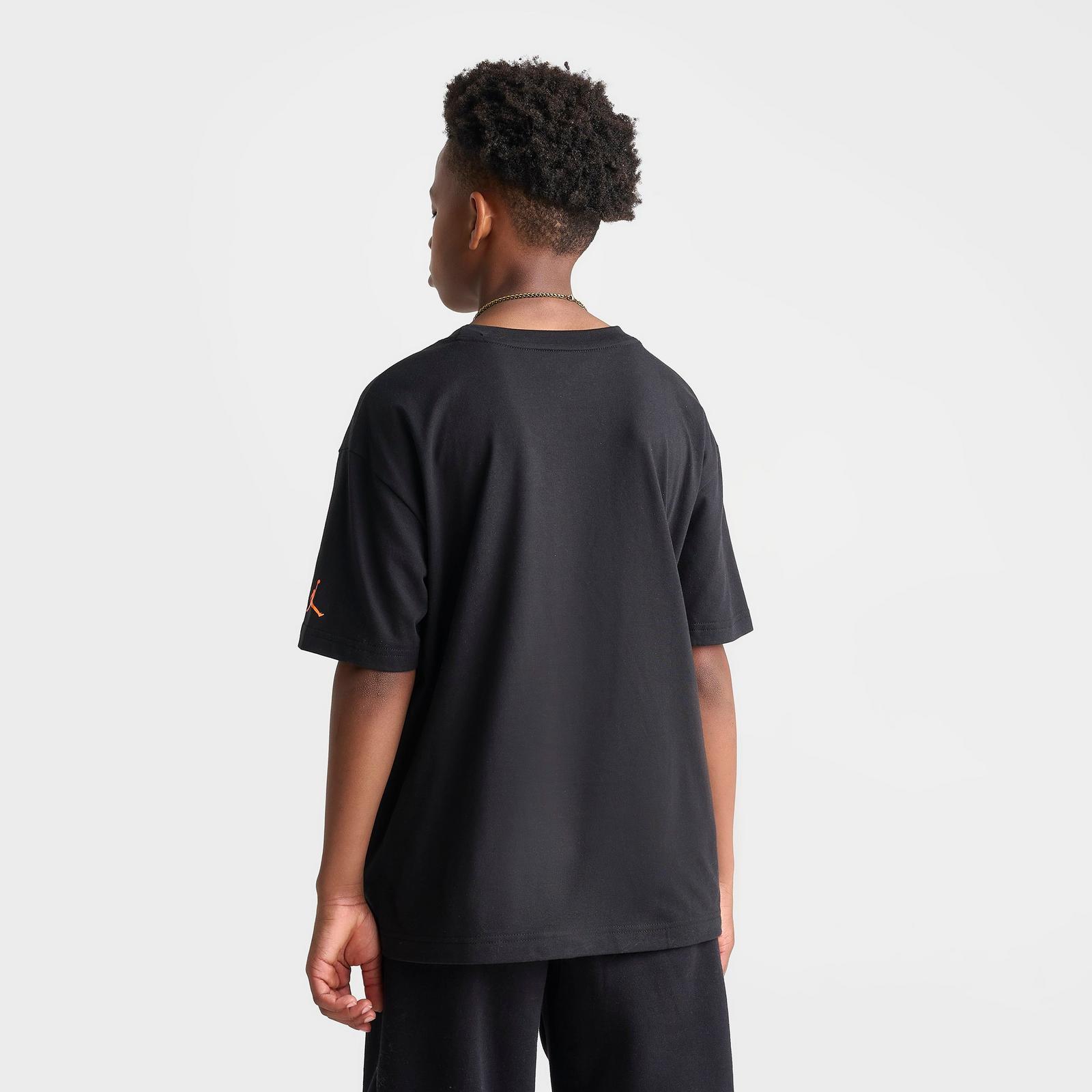 Big Kids' Jordan Toro Bravo Retro Graphic T-Shirt - Black - view 4