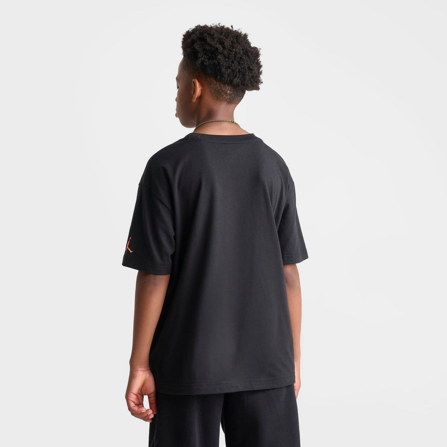 Big Kids' Jordan Toro Bravo Retro Graphic T-Shirt - Black - view 4