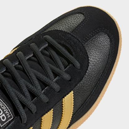 Men's adidas Originals Handball Spezial Casual Shoes - Part 2 - Core Black/Matte Gold/Carbon - Detail shot
