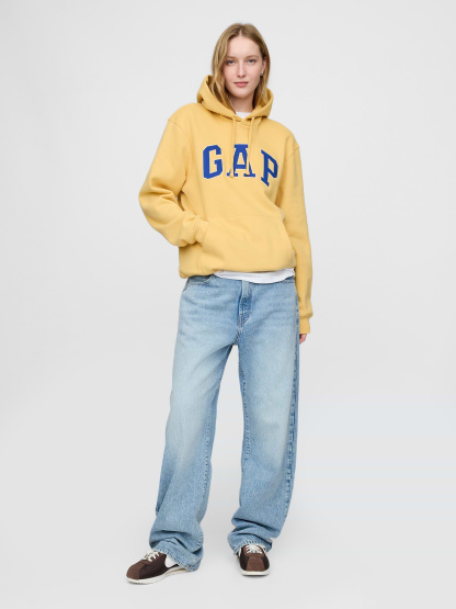 Adult VintageSoft Arch Logo Hoodie - French almond