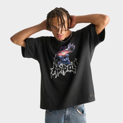 Men's adidas x Marvel Galactus Graphic T-Shirt - Black