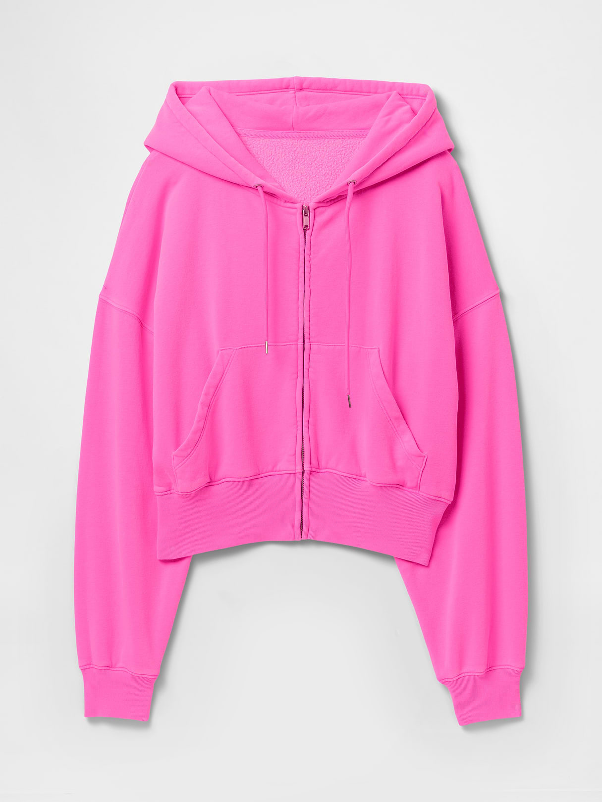 VintageSoft Wedge Zip Hoodie - Standout pink