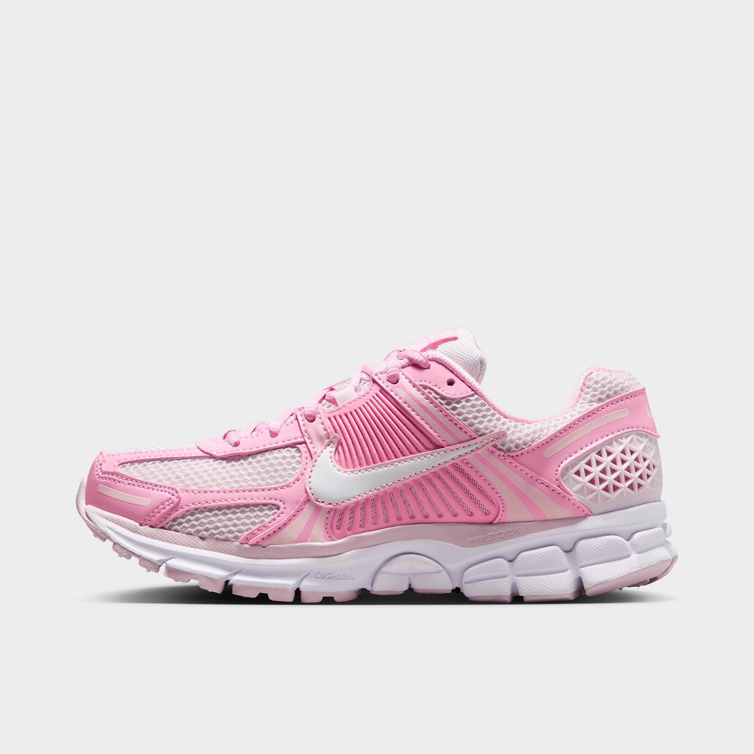 Women's Nithtke Zoom Vomero 5 Casual Shoes - Part 2 - Pink Rise/Bleached Lilac/Pink Foam/White - Left shoe facing left. Outside of the shoe.