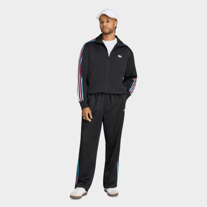 Men's adidas Originals adicolor Sport Firebird Full-Zip Track Jacket - Black/Multicolor