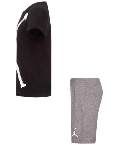 Jordan Boys' 4-7 Jumbo Jumpman T-Shirt and Shorts, 2-Piece Set - Carbon Heather