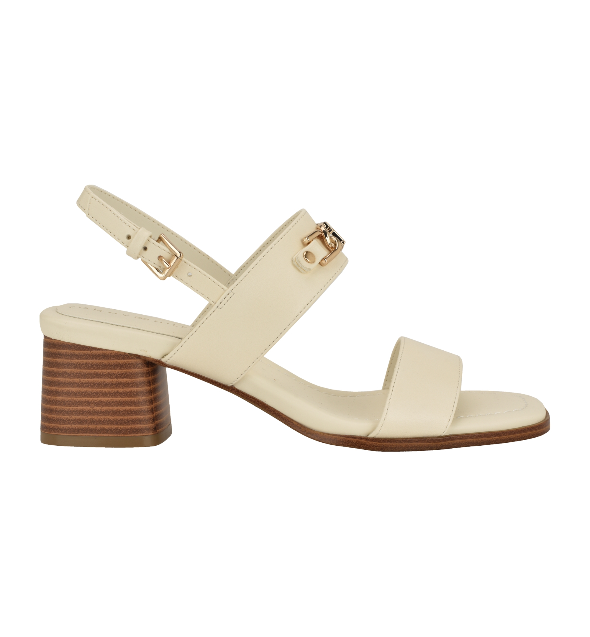 Tommy Hilfiger Women's Mhena Block Heel City Sandal - Ivory