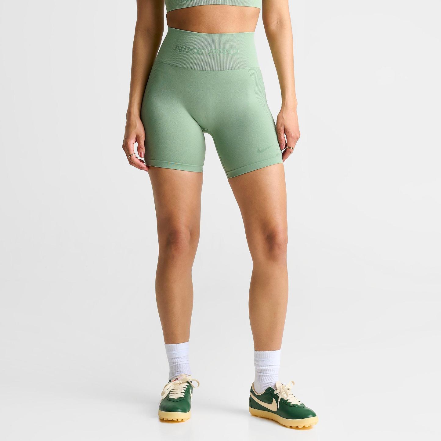Women's Nithtke Pro Seamless Dri-FIT High-Waisted 5" Biker Shorts - Steam