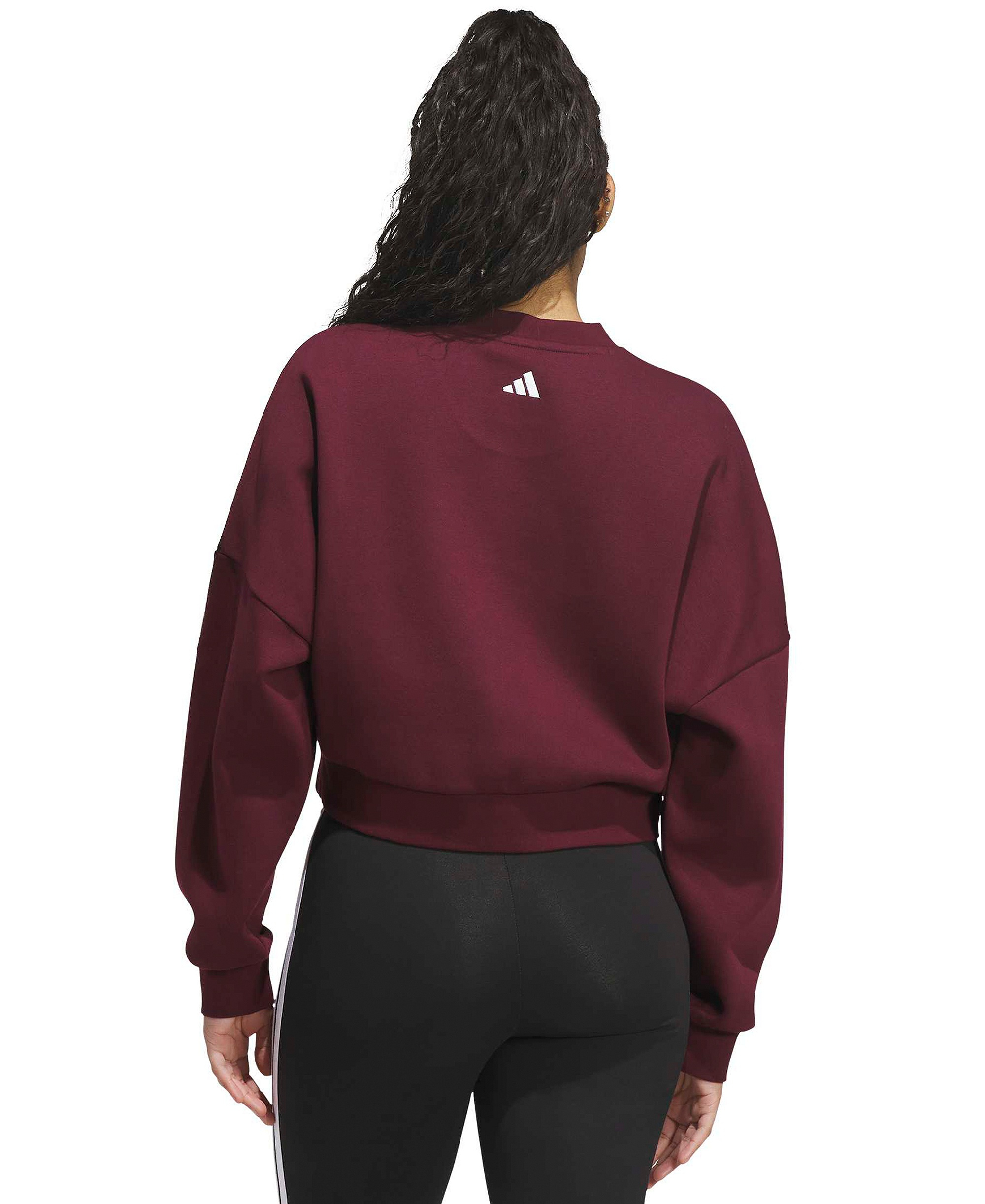 adidas Women's Chenille Logo Graphic Sweatshirt - Maroon