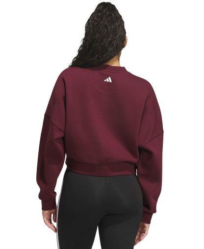 adidas Women's Chenille Logo Graphic Sweatshirt - Maroon