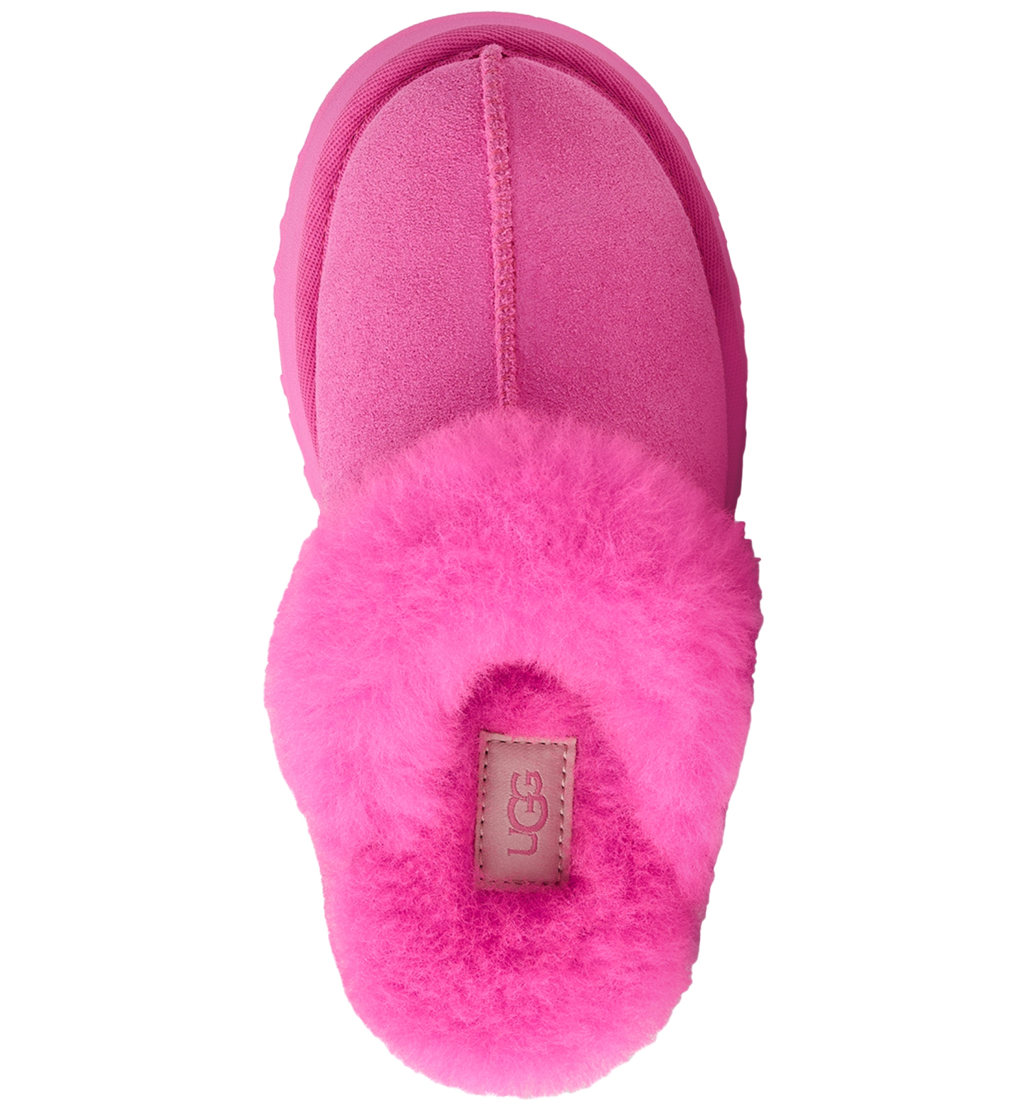 UGG® Kids Round Toe Disquette Slippers - Bright Fuchsia