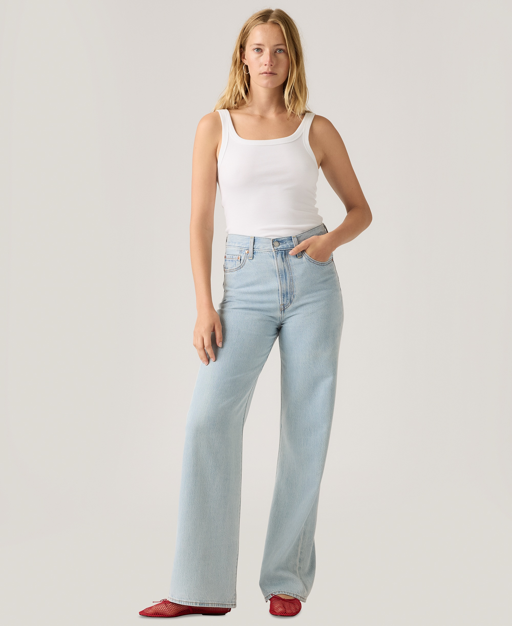 Levi's Premium Women's Ribcage Wide-Leg Jeans - Of Course
