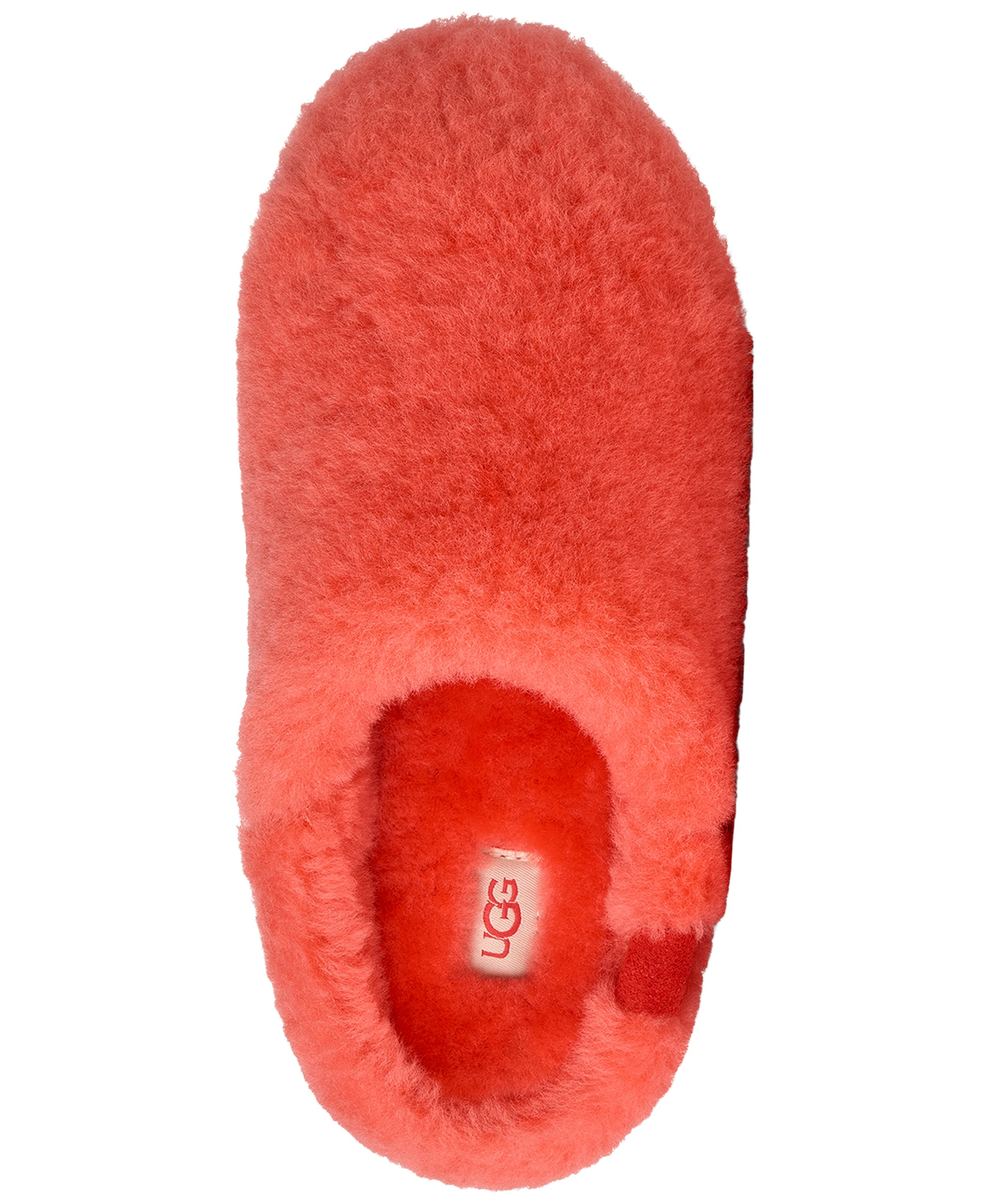 UGG® Women's Elea Fluffed Slip-On Slippers - Orange Gerbera