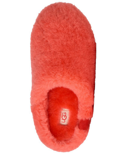 UGG® Women's Elea Fluffed Slip-On Slippers - Orange Gerbera