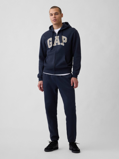Adult VintageSoft Arch Logo Zip Hoodie - Tapestry navy blue